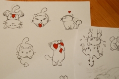 croquis collection funny cat